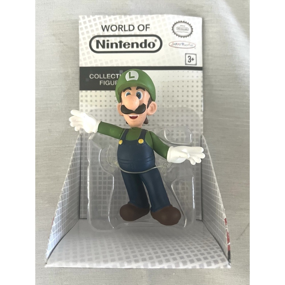 Jakks World Of Nintendo Collectible Figure Luigi Green Hat